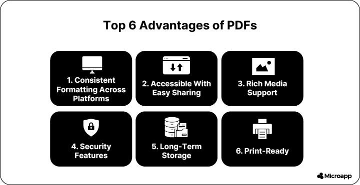 advantages of pdfs