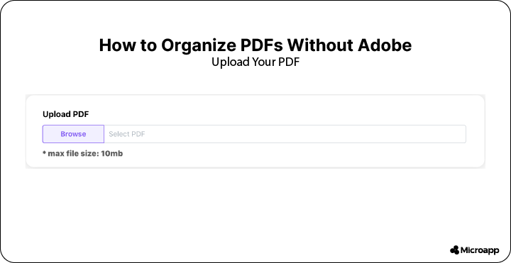 how to organize pdfs without adobe