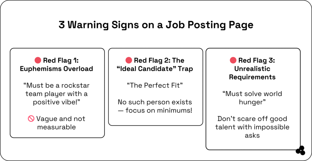 warning signs on job posting