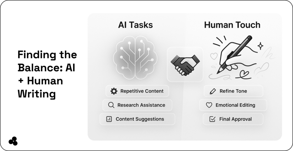 AI tasks and human touch